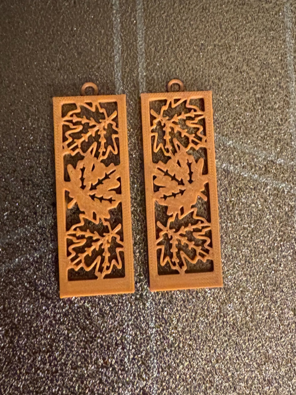Fall leaf stack earrings